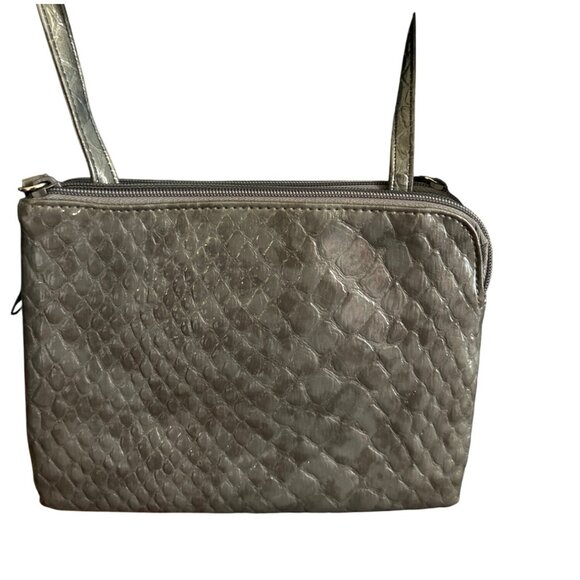 Koltov Womens Zip Top Snake Print Crossbody Bag With Adjustable Strap - Picture 3 of 9